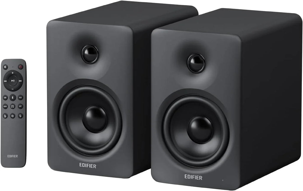 Edifier M90 Głośniki półkowe, 100W RMS Lauta Stacjonarne, Hi-Res Audio, LDAC, Bluetooth 6.0 Lauta Kompaktowe, HDMI eARC/USB-C/AUX Wejście, SUB OUT Lauta Zasilane, Stereokontrolka do TV/PC - biały