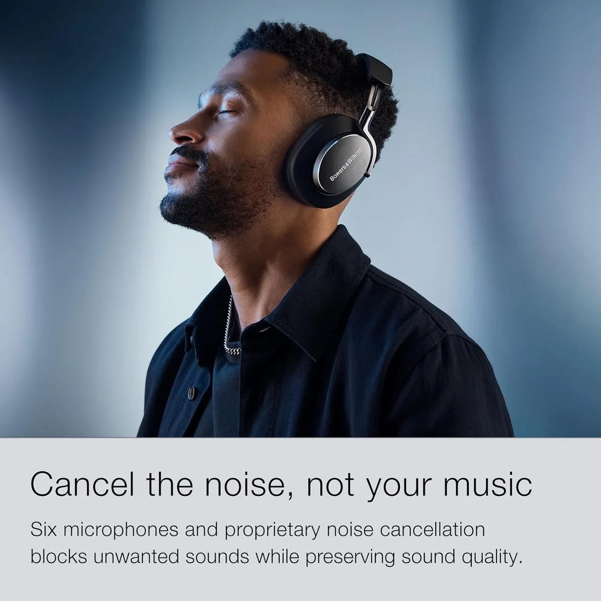Bowers & Wilkins FP42978 PX8 bezprzewodowe słuchawki nauszne z Bluetooth i redukcją szumów, beżowe