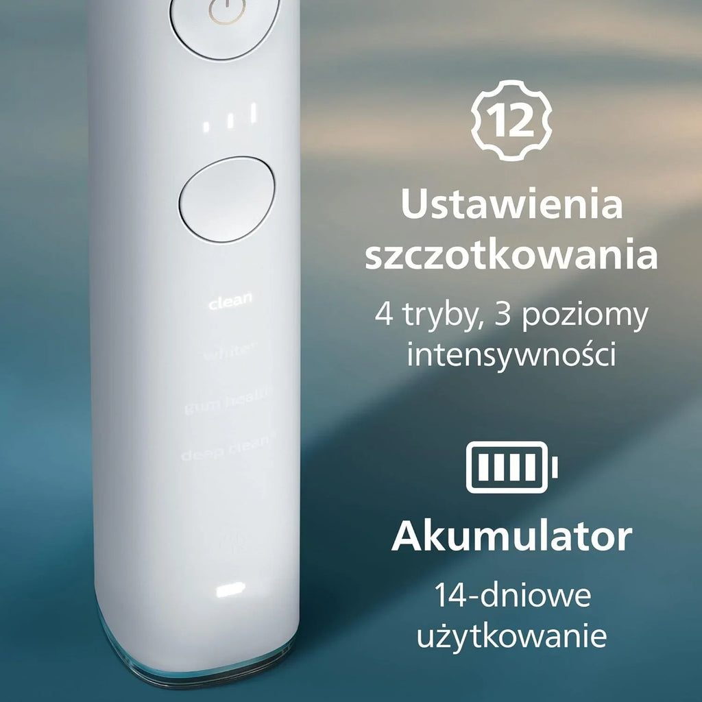 Elektryczna szczoteczka Philips Sonicare DiamondClean Smart 9400, soniczna szczoteczka do zębów z aplikacją, czujnik nacisku, 4 tryby szczotkowania i 3 poziomy intensywności, kolor czarny, HX9918/89