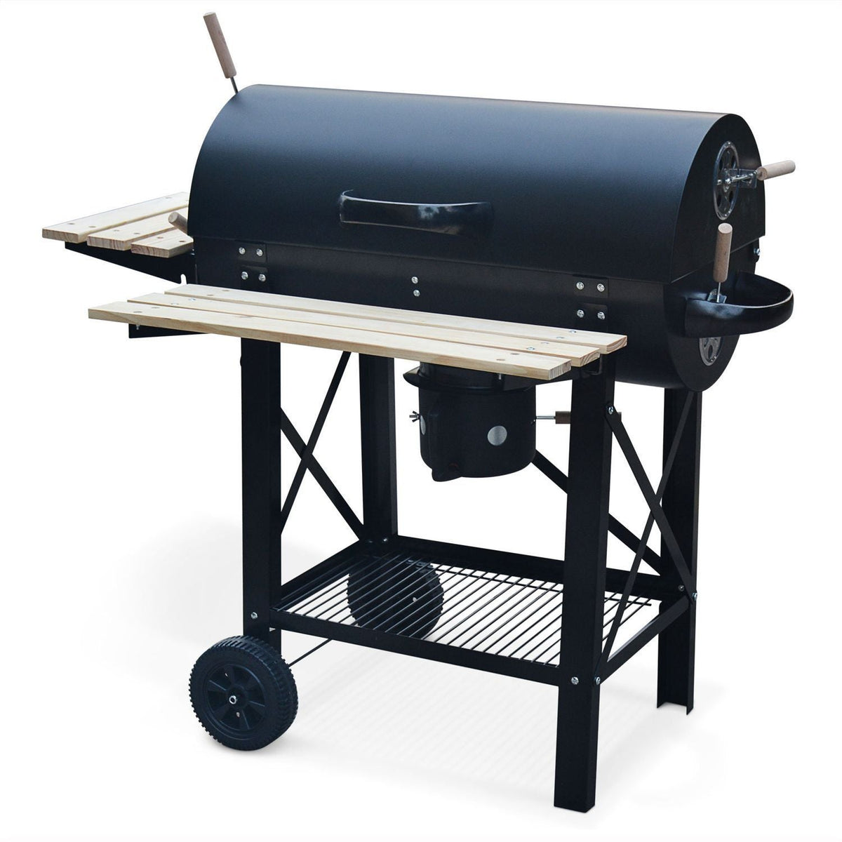 Grill węglowy Serge Black z pojemnikiem na popiół -