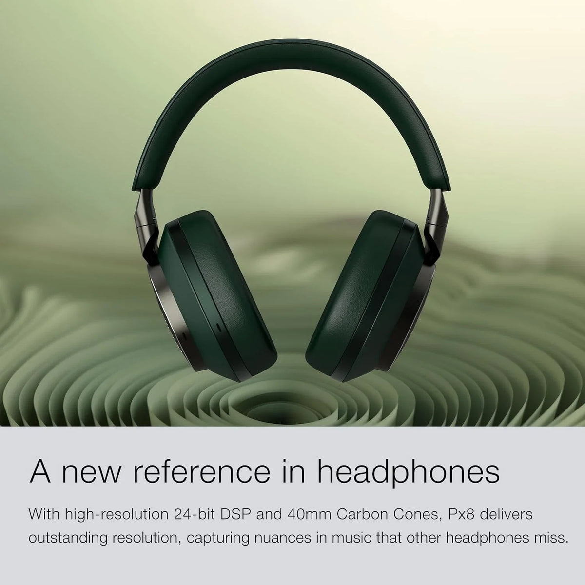 Bowers & Wilkins FP42978 PX8 bezprzewodowe słuchawki nauszne z Bluetooth i redukcją szumów, beżowe