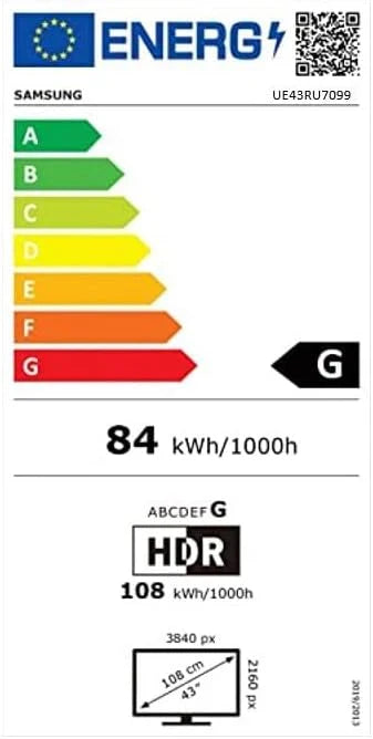 Samsung RU7099 (2019) 108 cm (43 Cale) Telewizor LED (Ultra HD, HDR, Triple Tuner, Smart TV)