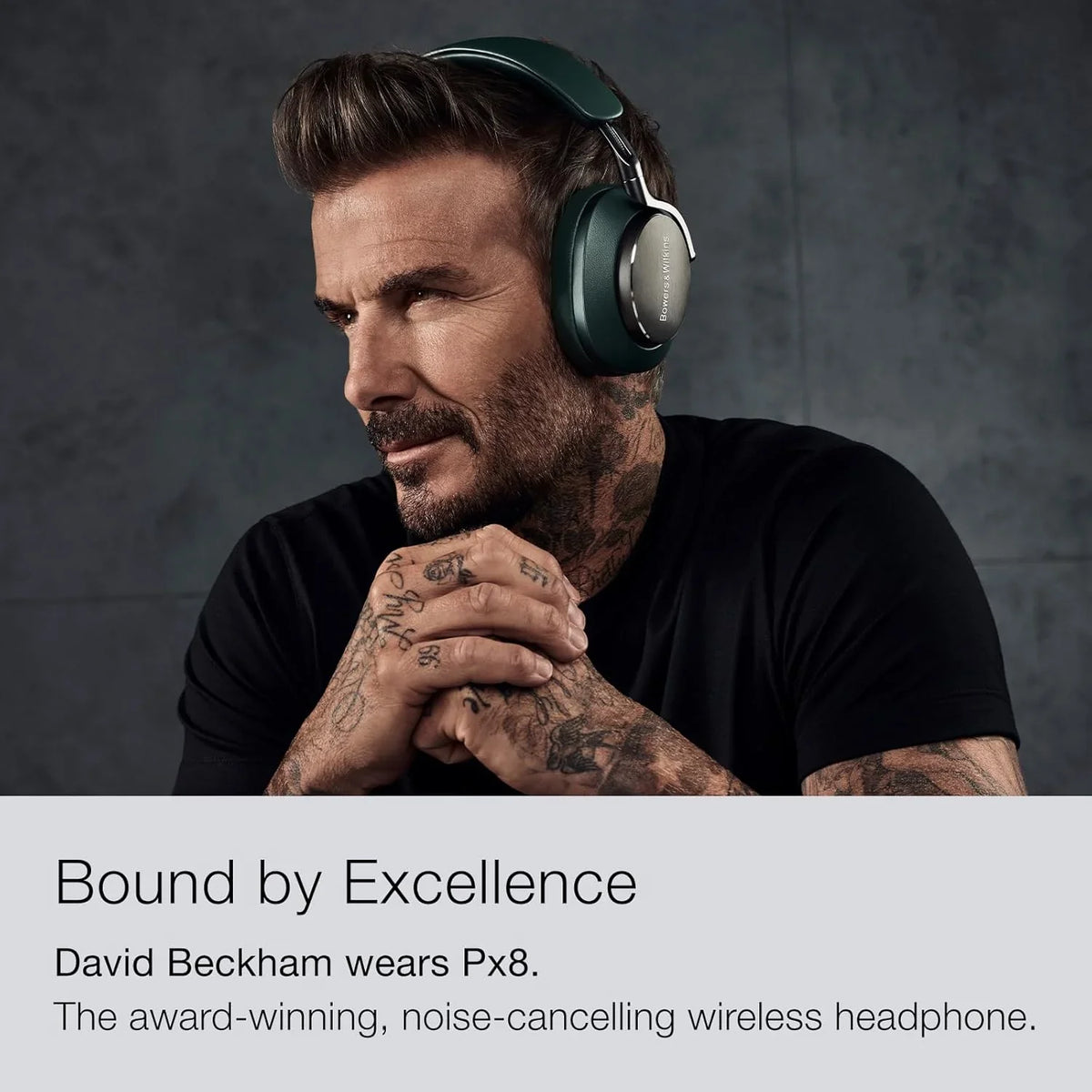 Bowers & Wilkins FP42978 PX8 bezprzewodowe słuchawki nauszne z Bluetooth i redukcją szumów, beżowe