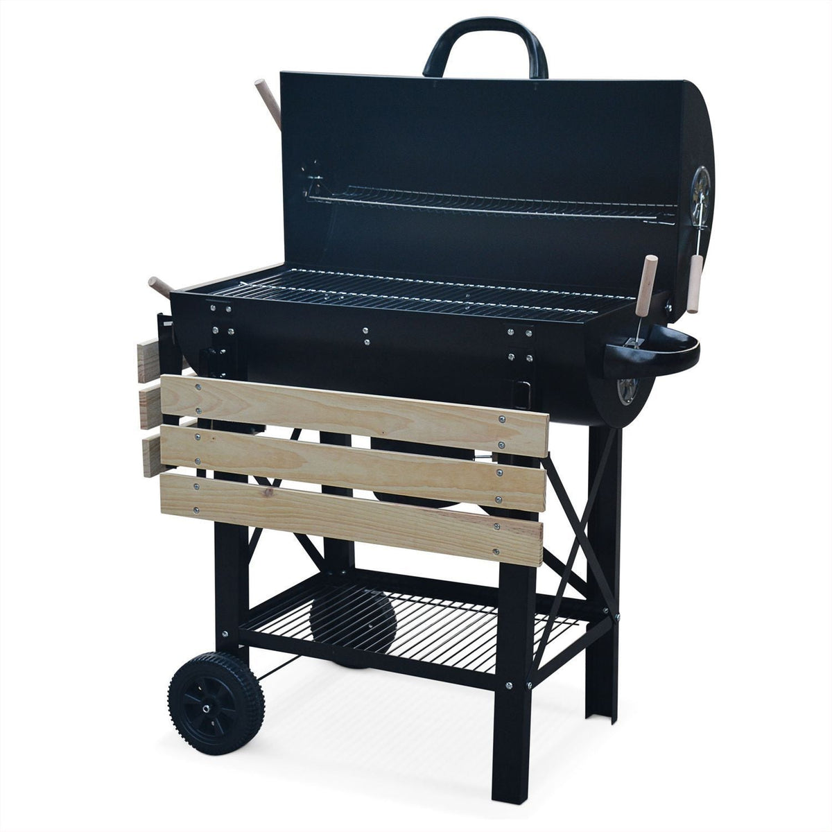 Grill węglowy Serge Black z pojemnikiem na popiół -