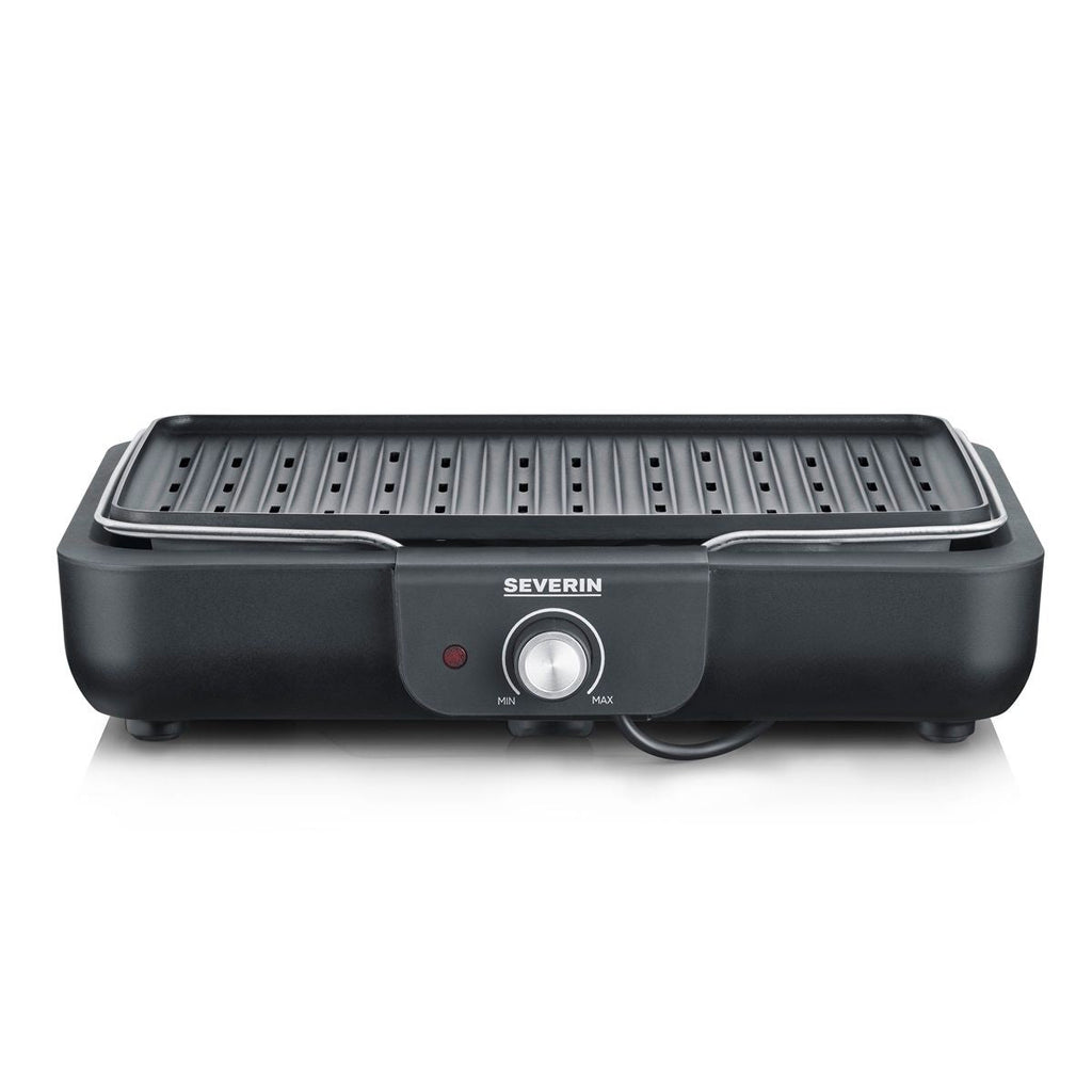 Grill stołowy Severin PG 8556 z płytą grillową - 2300 W, czarny