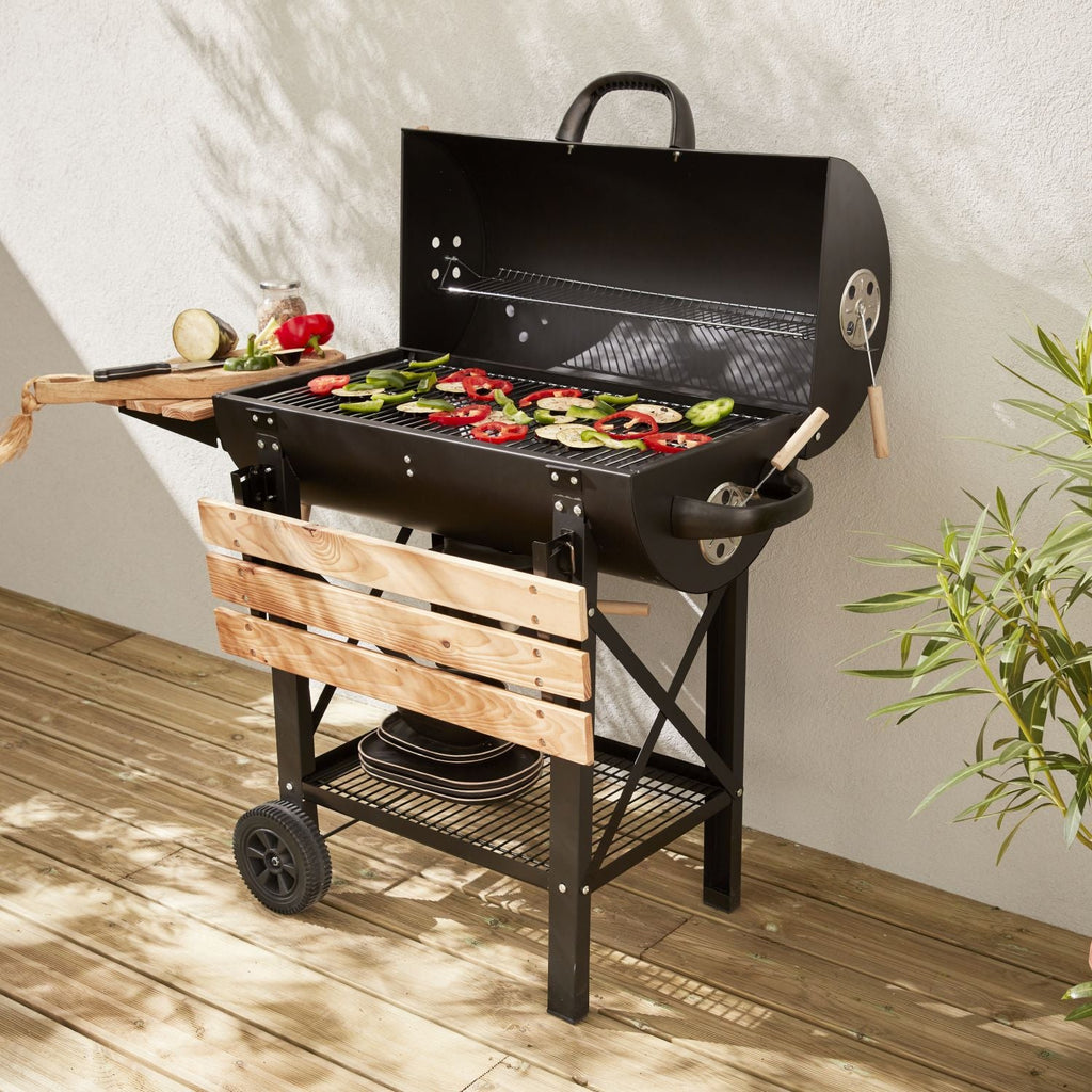 Grill węglowy Serge Black z pojemnikiem na popiół -