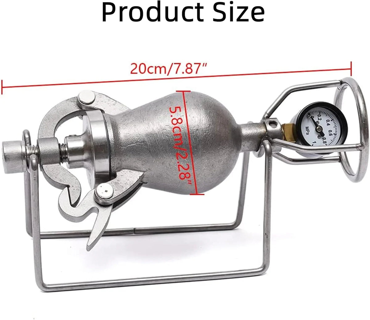 Mini maszyna do popcornu, maszyna do popcornu z ręczną korbką, popcorn popcorn z miernikiem, powolne zwiększanie ogrzewania ogniowego, duże 260 ml ，Maszyna do popcornu(Large 260ml)