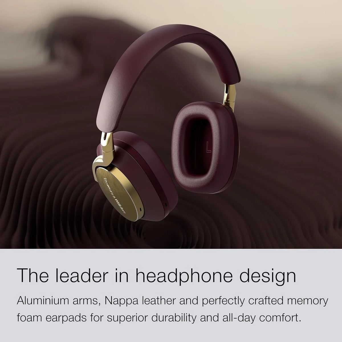 Bowers & Wilkins FP42978 PX8 bezprzewodowe słuchawki nauszne z Bluetooth i redukcją szumów, beżowe