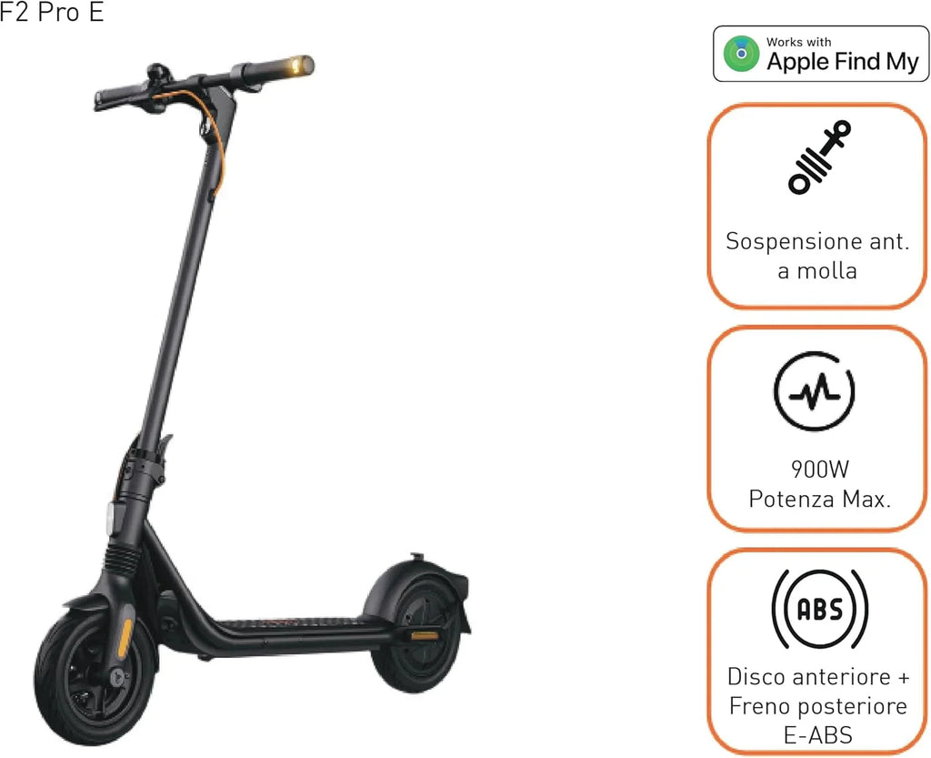 Segway-Ninebot F2 Pro E 700068064 Hulajnoga Elektryczna, Czarny, Do 120 kg