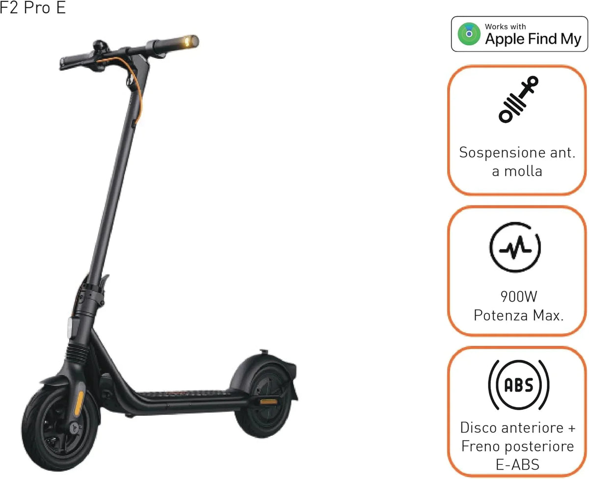 Segway-Ninebot F2 Pro E 700068064 Hulajnoga Elektryczna, Czarny, Do 120 kg