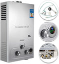 Gazowy podgrzewacz ciepłej wody 6-18L propan bezzbiornikowy kocioł natychmiastowy z zestawem prysznicowym podgrzewacz wody LPG urządzenie domowe(18L 36KW)