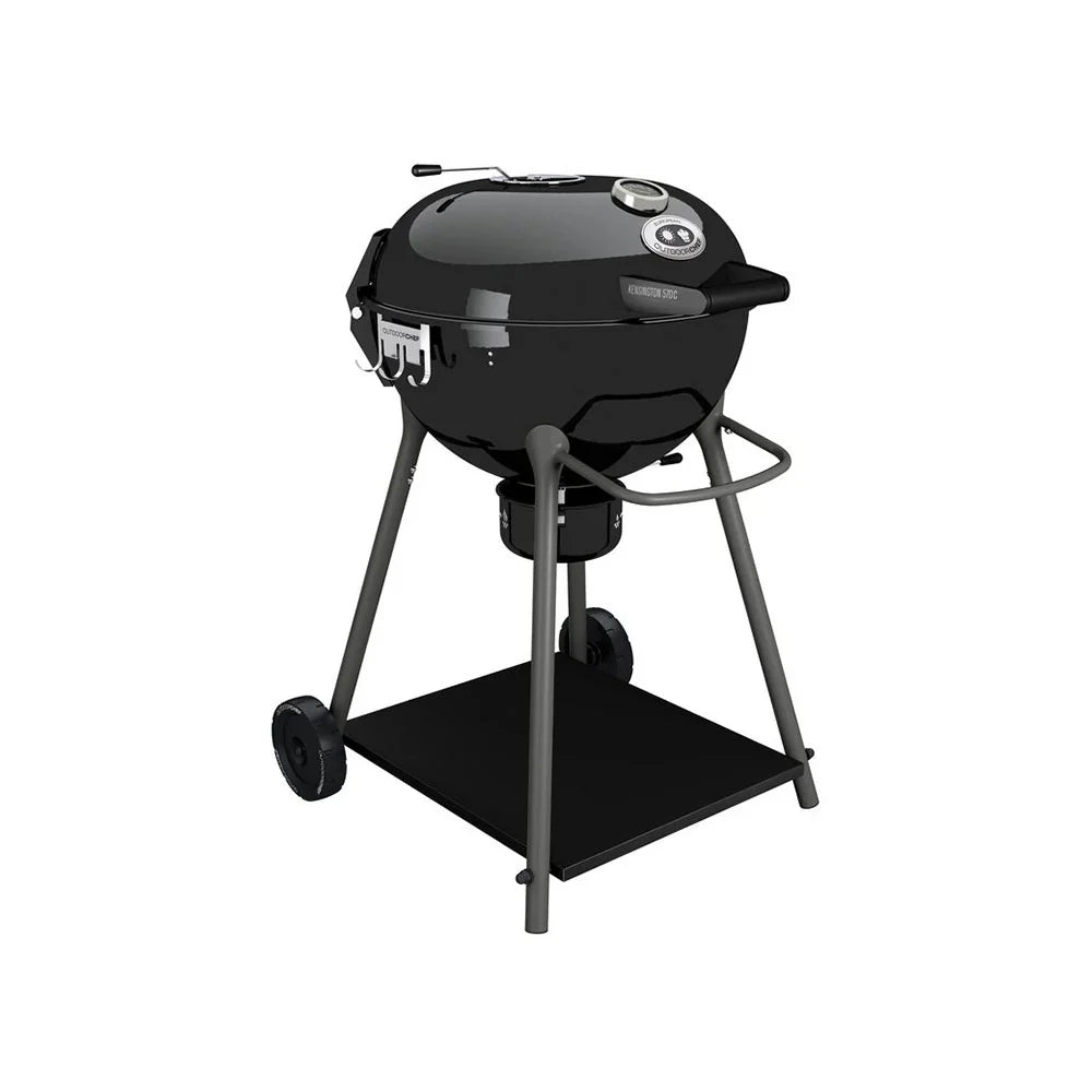 Grill węglowy Outdoorchef KENSINGTON 570 C 2026 – system Slide-Trichter do bezpośredniego/pośredniego grzania – czarny