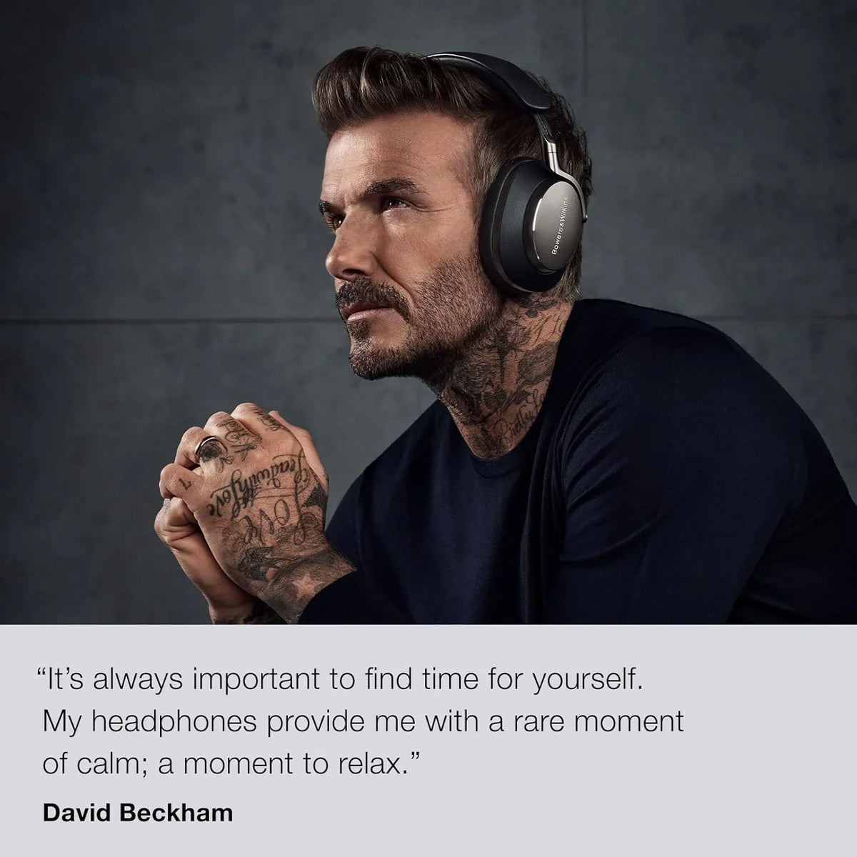 Bowers & Wilkins FP42978 PX8 bezprzewodowe słuchawki nauszne z Bluetooth i redukcją szumów, beżowe