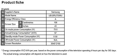Samsung RU7099 (2019) 108 cm (43 Cale) Telewizor LED (Ultra HD, HDR, Triple Tuner, Smart TV)