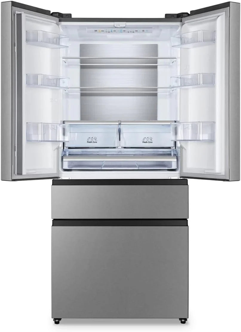 Hisense RF540N4SBI2 Francuska zamrażarka drzwiowa, NoFrostPlus, sprężarka inwerterowa, ConvertActive, CrispZone, 181,7 cm, część lodówki 302 l, część zamrażarki 178 l, 40 dB, 310