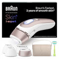 Braun Skin I·Expert inteligentny depilator z impulsowym światłem, depilator ciała dla kobiet, alternatywna laserowa fryzura dla kobiet, bezpłatna aplikacja, w zestawie kopertówka, golarka Venus