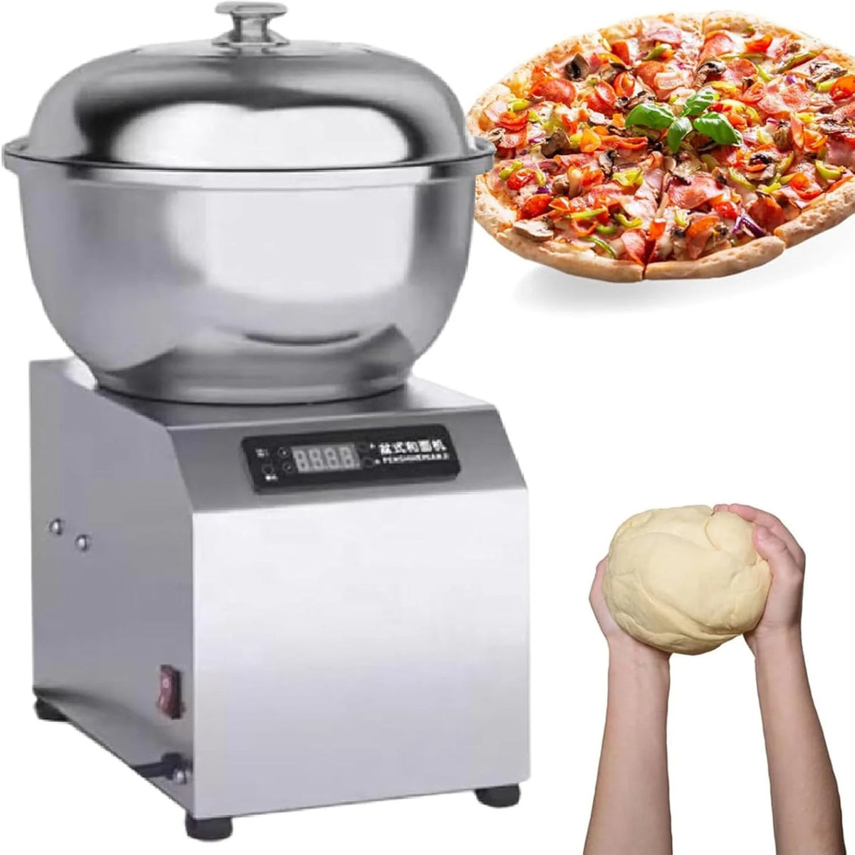 Profesjonalny Mikser Do Ciasta 5 Kg/8 Kg, Timer 0-30 Min, Miska O Wysokości 16/24,5 Cm, Idealny Do Mieszania Nadzienia I Masła Do Ravioli. 8kg