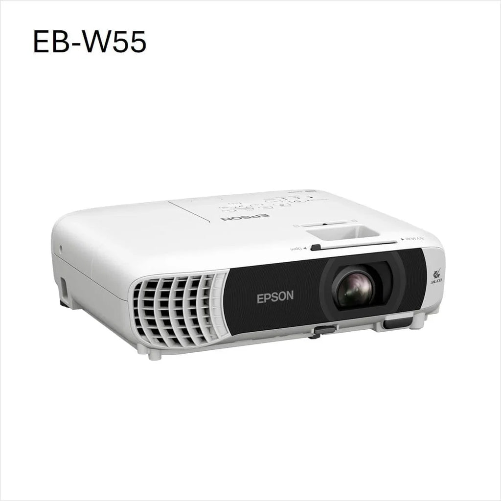 EPSON EB-W55 projektor 3LCD HD-Ready (4000 lumenów, 16:10, rozdzielczość WXGA (1280 x 800 pikseli), WiFi, HDMI, biały