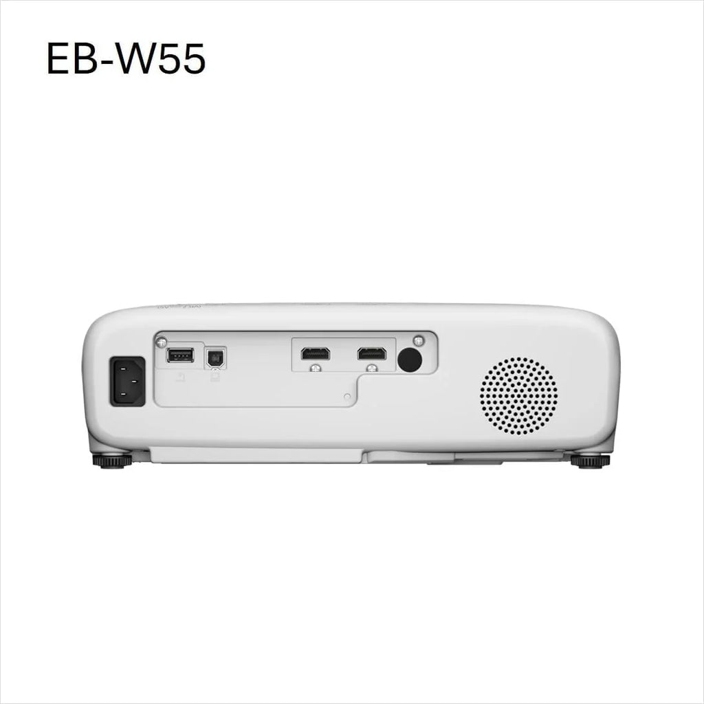 EPSON EB-W55 projektor 3LCD HD-Ready (4000 lumenów, 16:10, rozdzielczość WXGA (1280 x 800 pikseli), WiFi, HDMI, biały