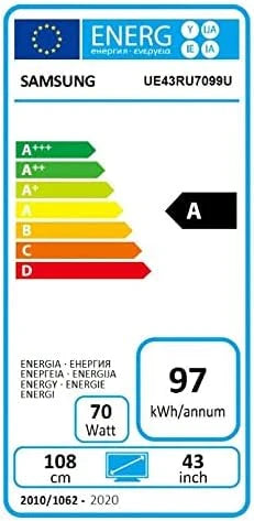 Samsung RU7099 (2019) 108 cm (43 Cale) Telewizor LED (Ultra HD, HDR, Triple Tuner, Smart TV)