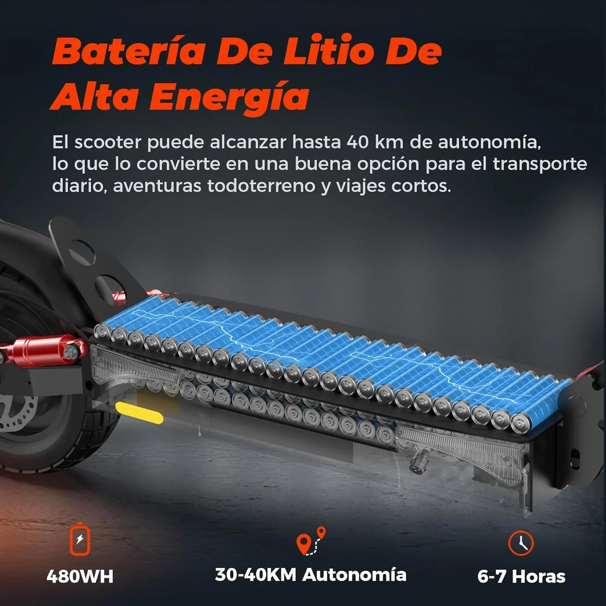 iScooter ix3 hulajnoga elektryczna dla dorosłych, bateria 480WH, maksymalna autonomia 40 km, składana hulajnoga elektryczna, sterowanie aplikacją, ładowanie 120 kg, regulowana kierownica, czterokrotne