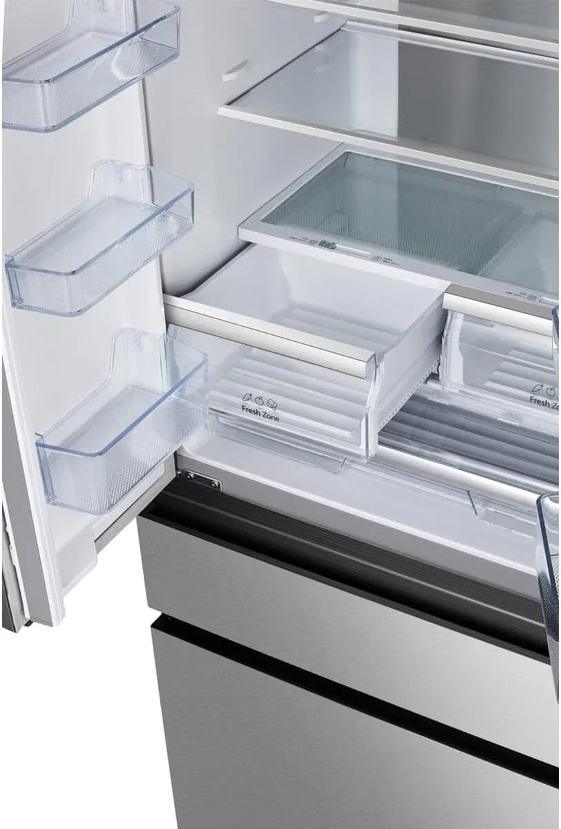 Hisense RF540N4SBI2 Francuska zamrażarka drzwiowa, NoFrostPlus, sprężarka inwerterowa, ConvertActive, CrispZone, 181,7 cm, część lodówki 302 l, część zamrażarki 178 l, 40 dB, 310
