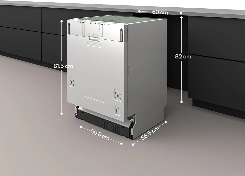 Klarstein Velaire zmywarka 60 cm – wolnostojąca, 14 miejsc, 9 programów, 42 dB, klasa energetyczna A, AquaStop, zabezpieczenie przed dziećmi, zmywarka 60 cm, stal nierdzewna