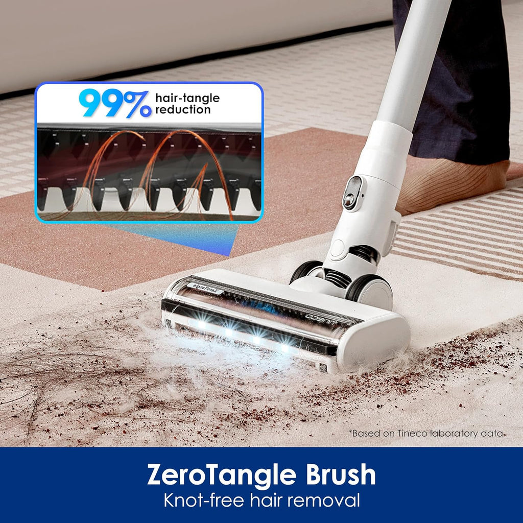 Tineco Floor ONE Switch S6 Stretch Odkurzacze na sucho i mokro, 180° Lay-Flat, zapobiegająca splątaniu, samooczyszczanie, czas pracy 65 min, czyszczenie dwóch krawędzi, czyszczenie całego domu