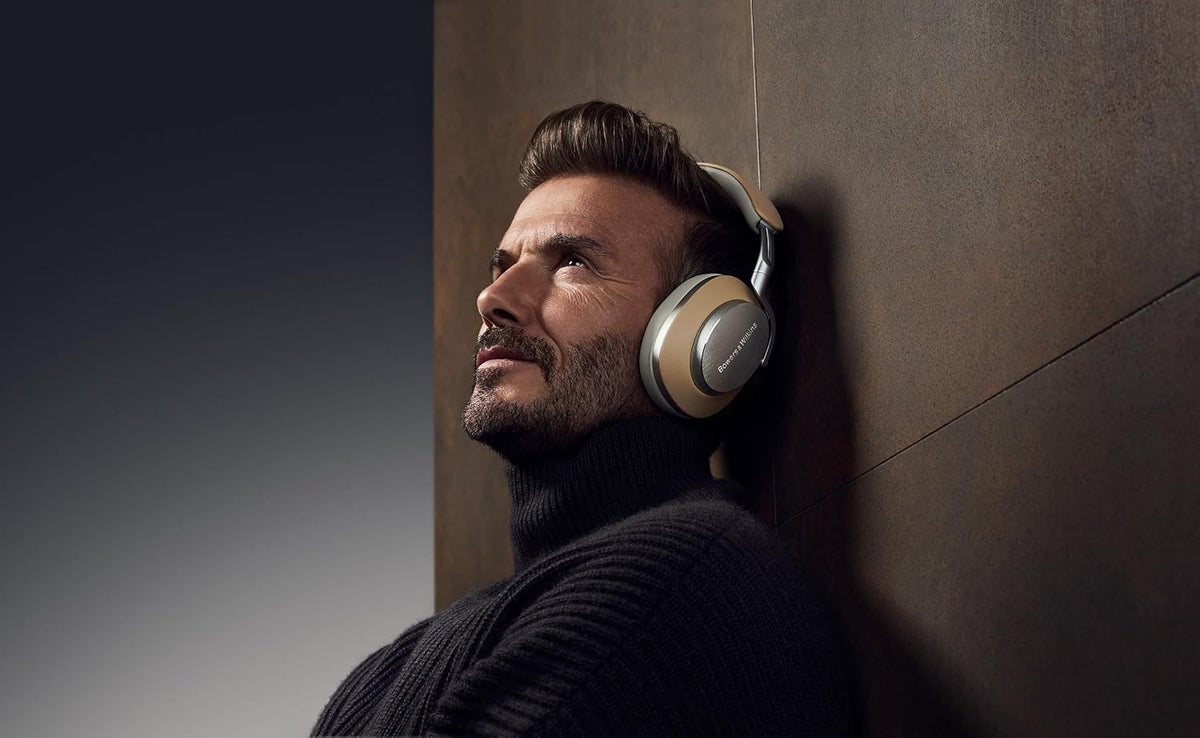 Bowers & Wilkins FP42978 PX8 bezprzewodowe słuchawki nauszne z Bluetooth i redukcją szumów, beżowe