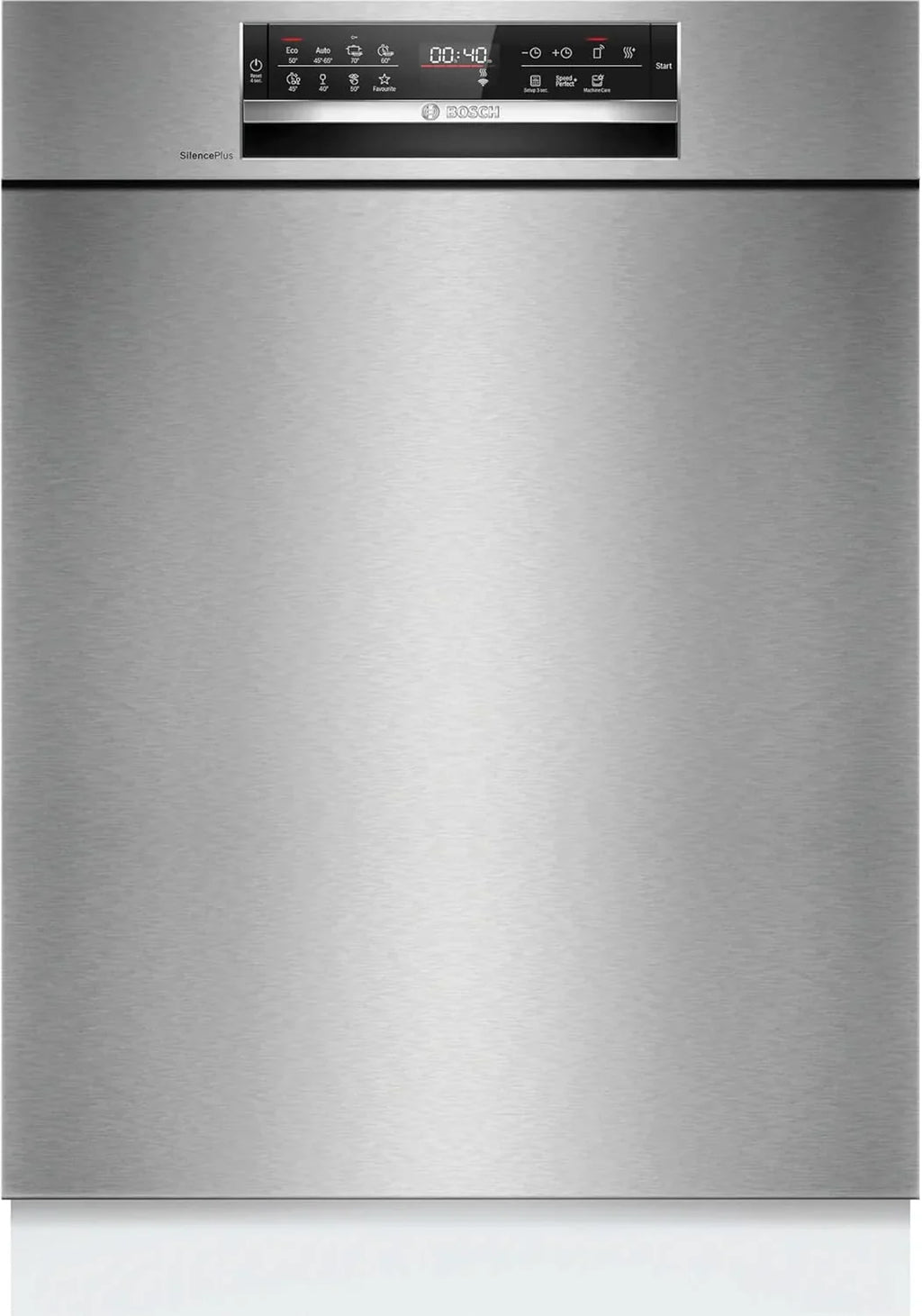 Bosch SMU6ECS12E seria 6, zmywarka do zabudowy, Home Connect, Extra Clean strefy: intensywne mycie dla najbardziej uporczywych zabrudzeń, pomoc mycia, stal, 60 cm