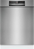 Bosch SMU6ECS12E seria 6, zmywarka do zabudowy, Home Connect, Extra Clean strefy: intensywne mycie dla najbardziej uporczywych zabrudzeń, pomoc mycia, stal, 60 cm