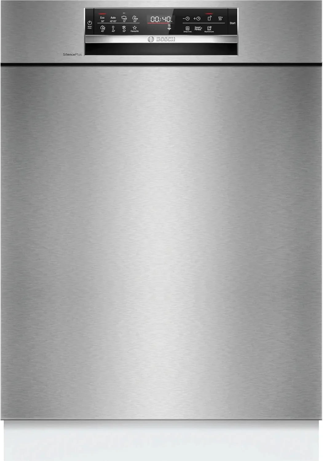 Bosch SMU6ECS12E seria 6, zmywarka do zabudowy, Home Connect, Extra Clean strefy: intensywne mycie dla najbardziej uporczywych zabrudzeń, pomoc mycia, stal, 60 cm